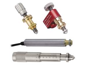 selection of manual adjusters and motorized actuators used for positioning