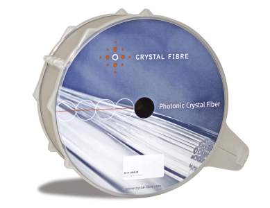 Spool of photonic crystal fiber