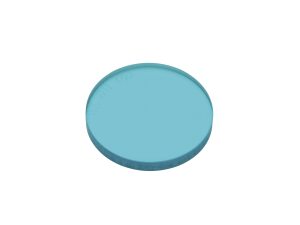 colored glass bandpass filter model fsr-bg38 with blue-green color